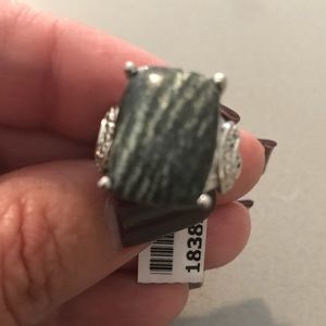 Greenish/Gray stone ring
